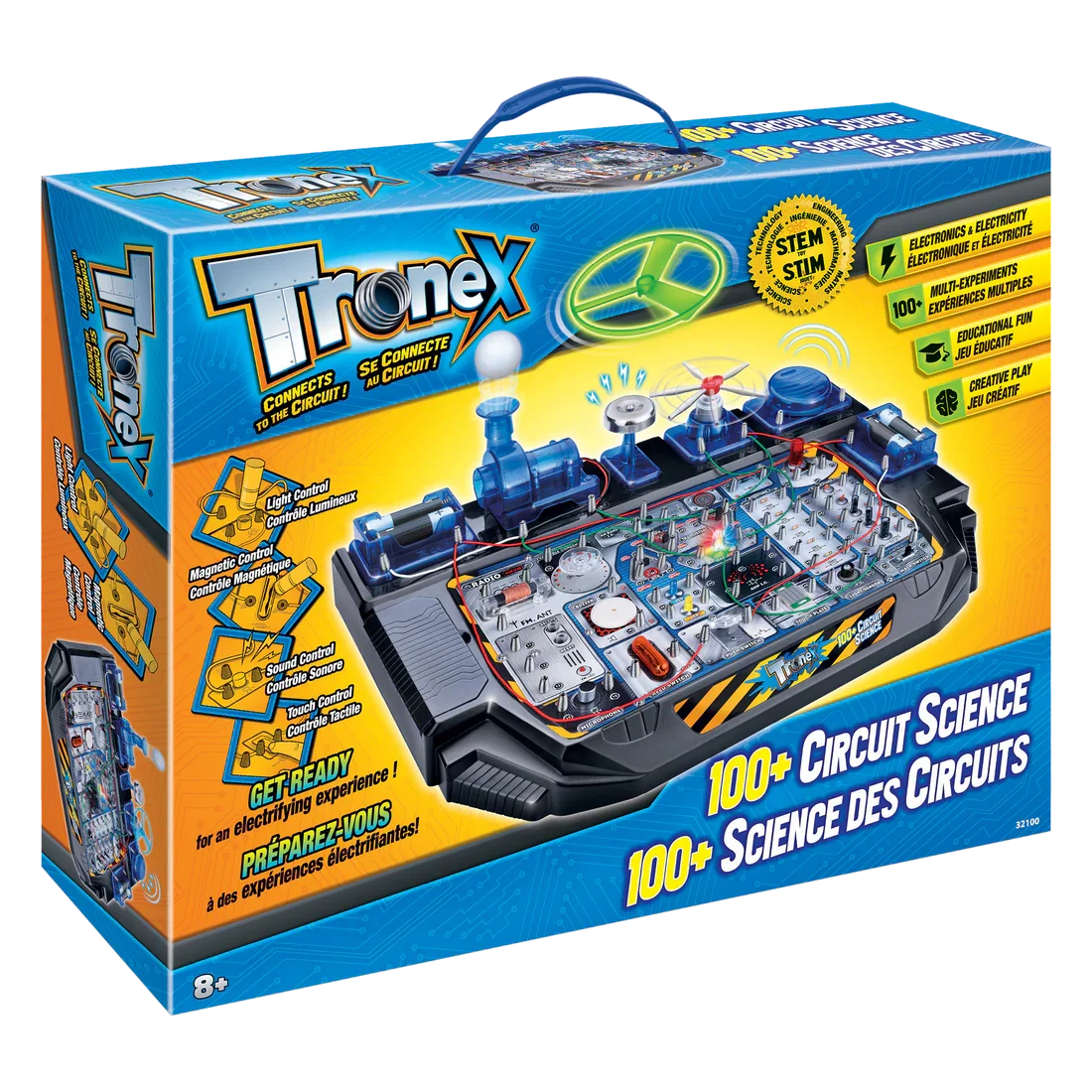 Jeu de circuits électroniques à ressorts