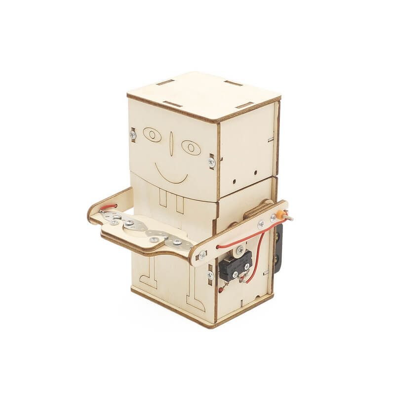 Ensemble de construction en bois - Robot bouffe-sou