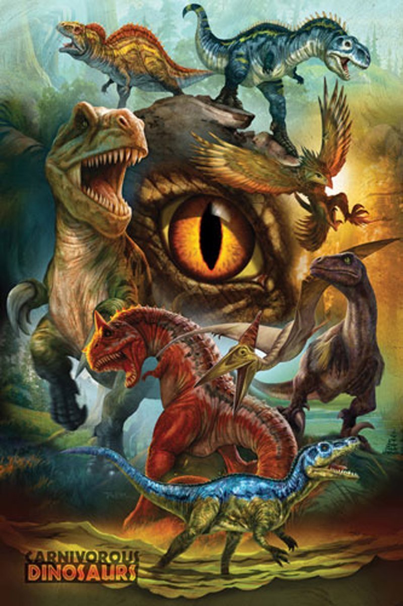 Dinosaures carnivores - Affiche