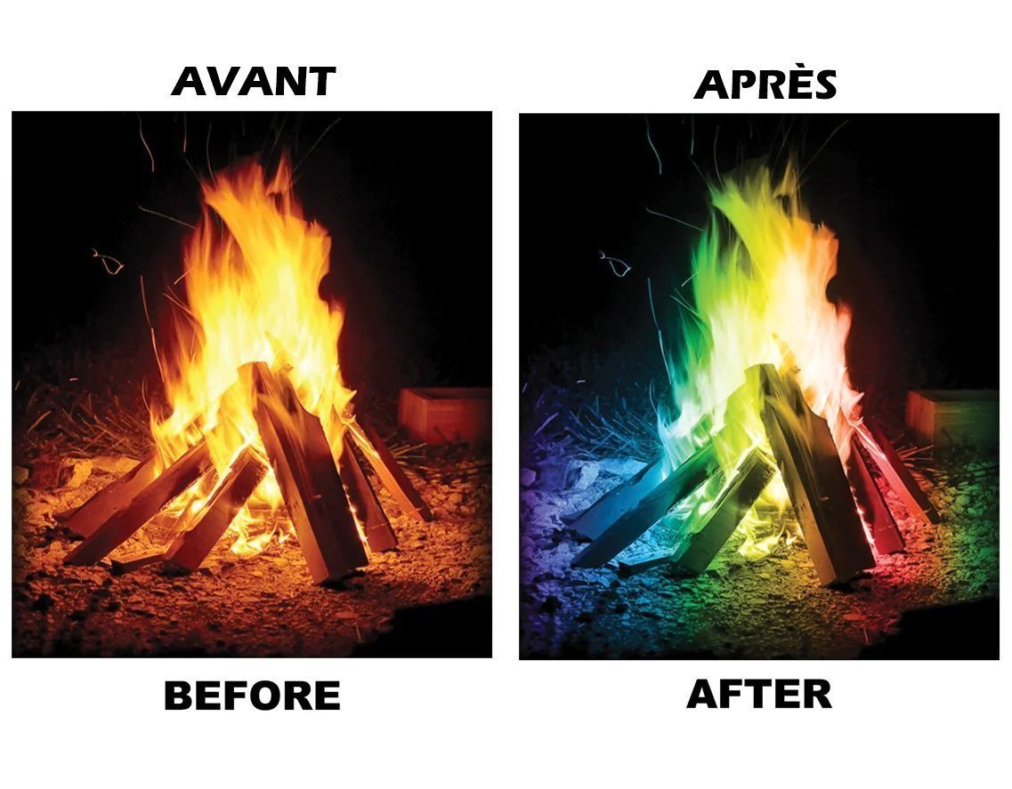 Poudre magique pour feux (ext/int)