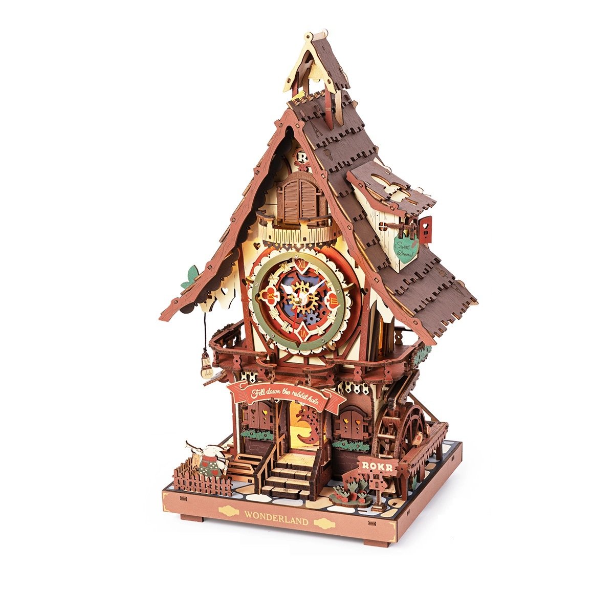 Horloge à coucou fonctionnelle - Modèle en bois à construire