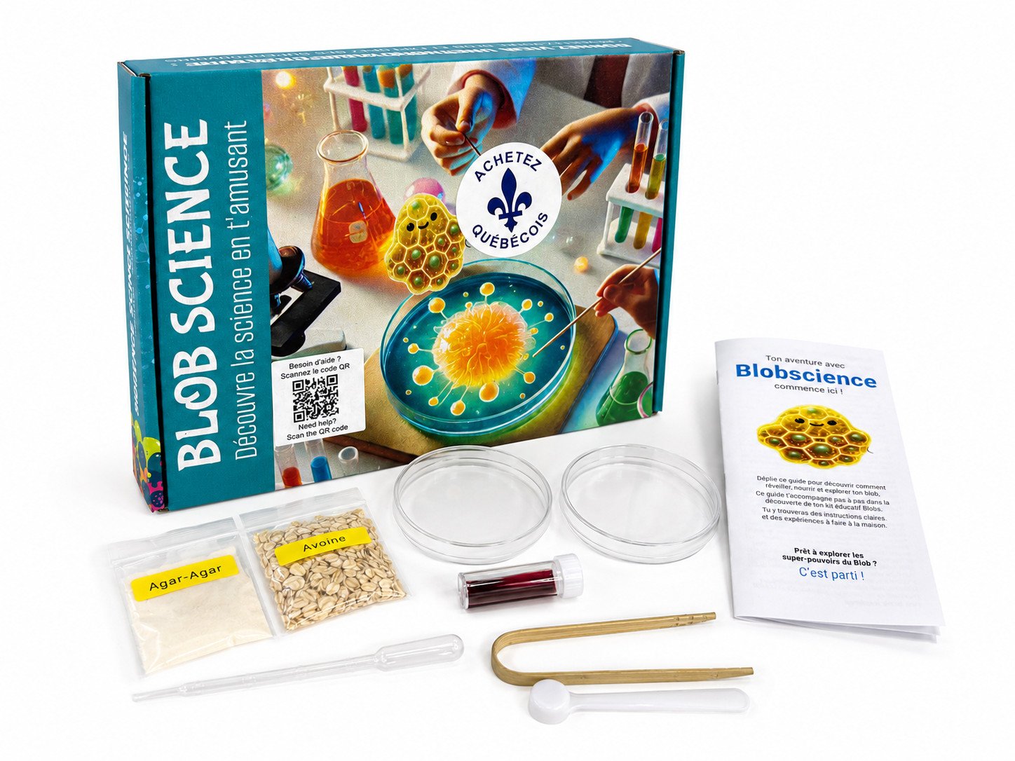 Expériences avec blob Physarum - Coffret Découvertes (6 ans et +) Blobscience