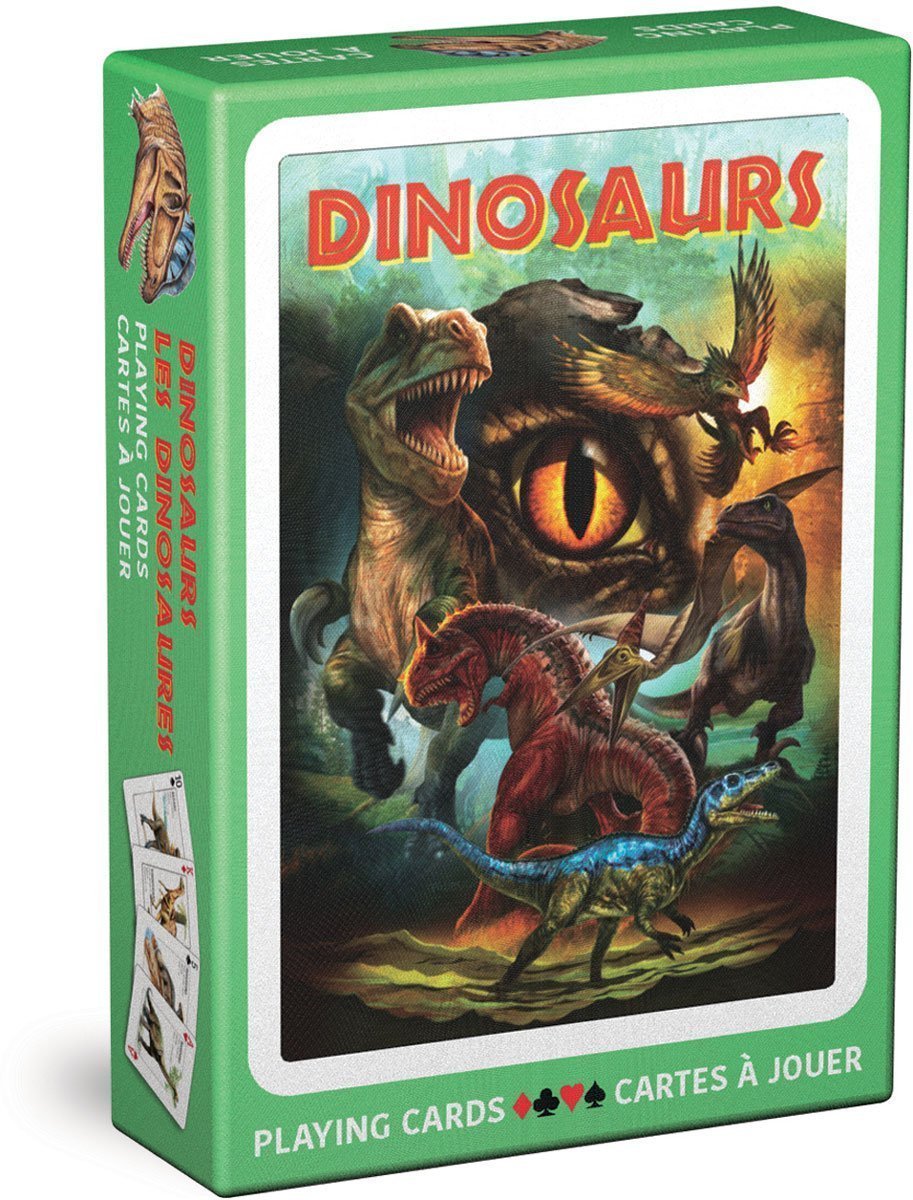 Cartes à jouer dinosaures