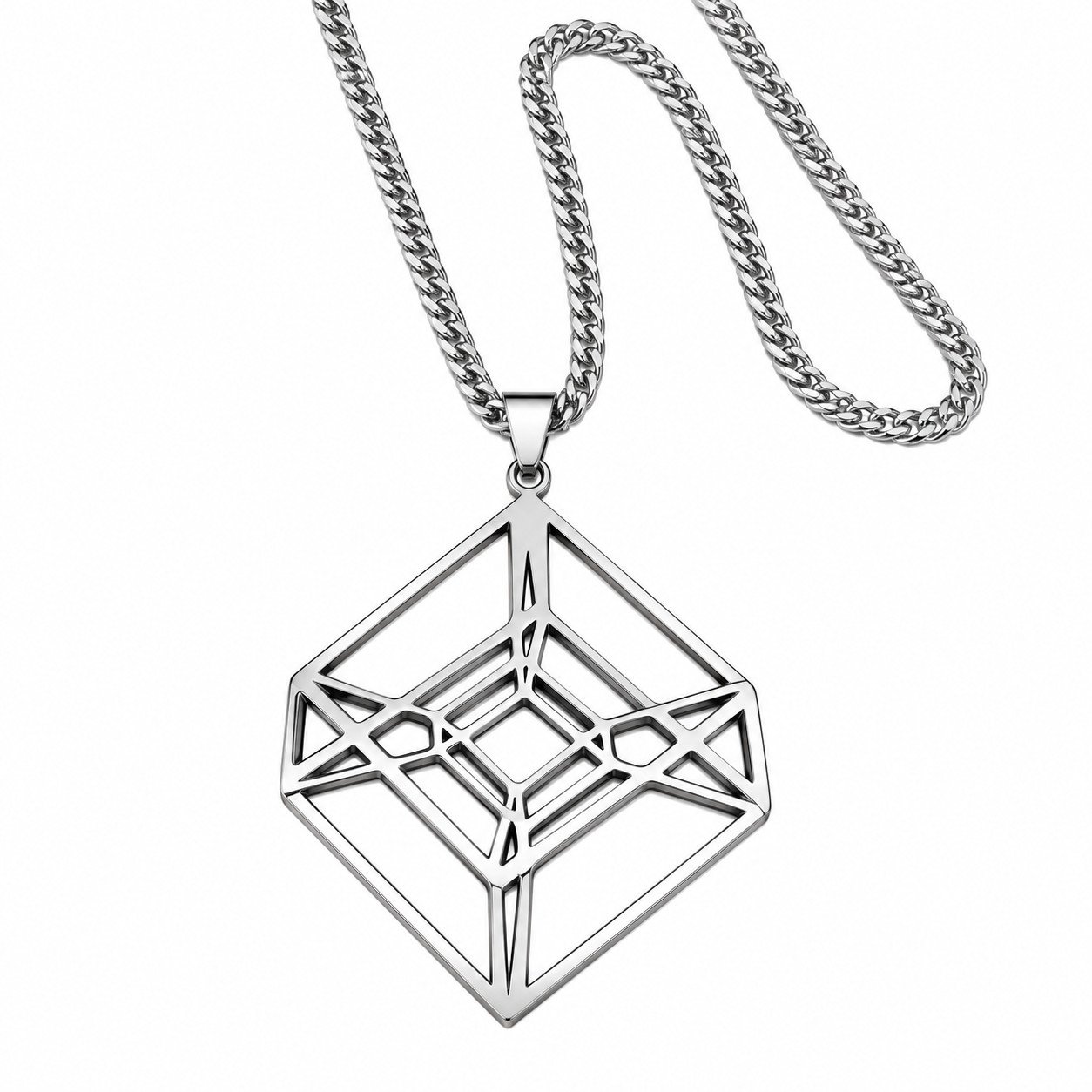 Collier Perspective Cubique 3D