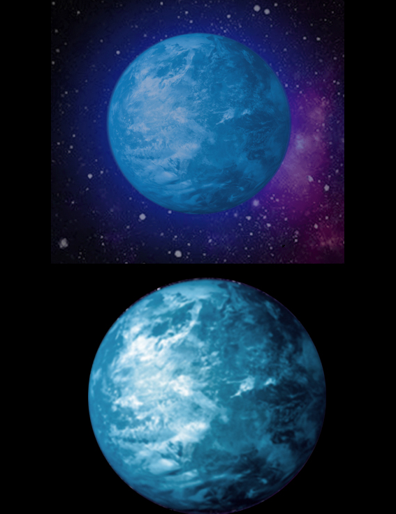 Planète phosphorescente - Décalque autocollant