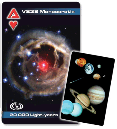 Cartes à jouer - thème astronomique