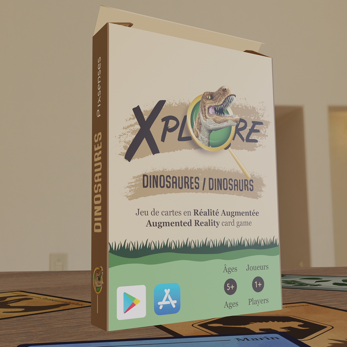 Xplore dinosaures - Cartes en réalité augmentée