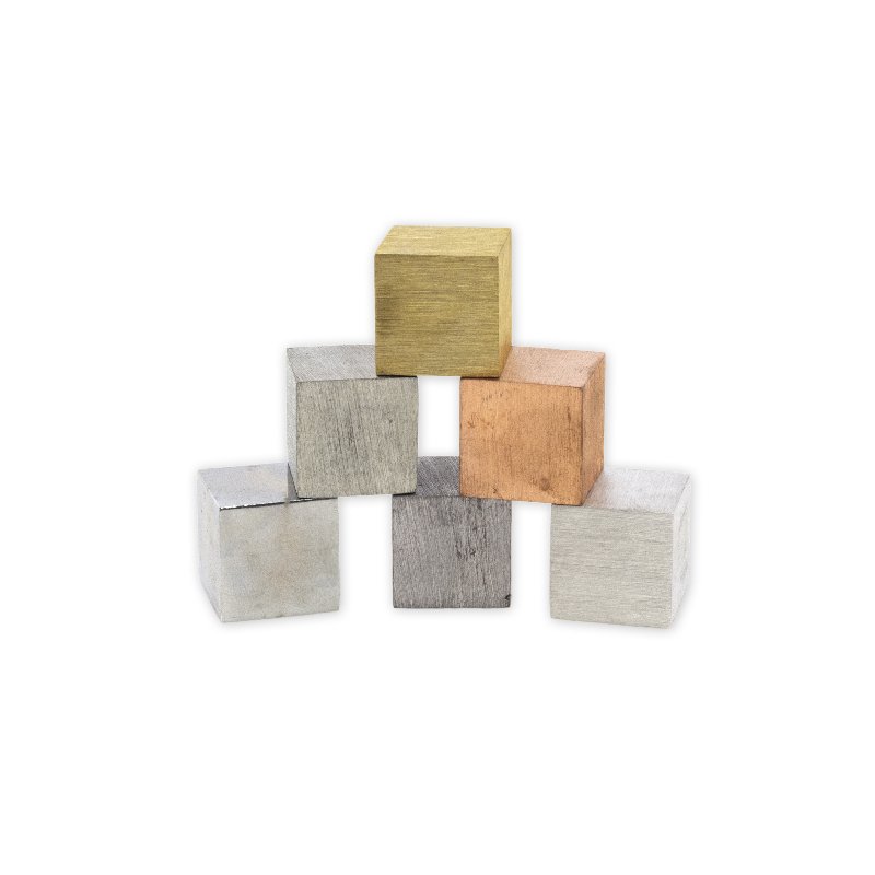 Cubes de 6 métaux