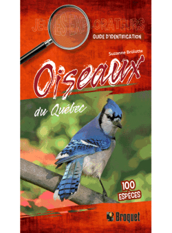 Oiseaux du Québec - Guide d'identification Jeunes explorateurs