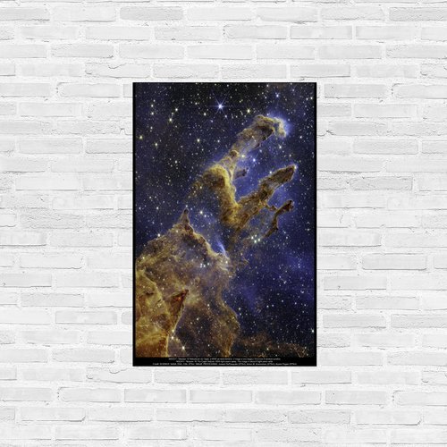 Affiche Piliers de la Création - 2022 James Webb Telescope