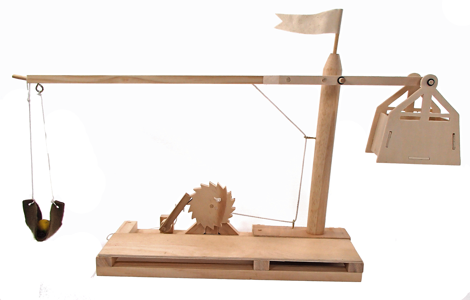 Trébuchet de Da Vinci - Modèle en bois