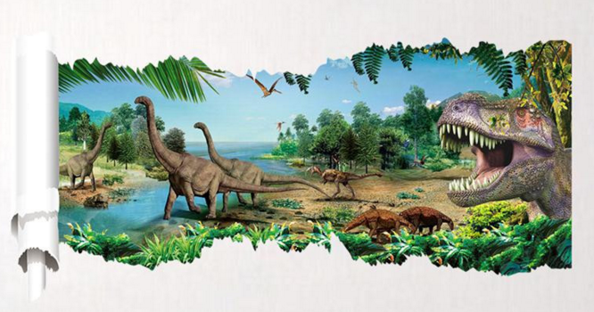 Décalques géants de dinosaures