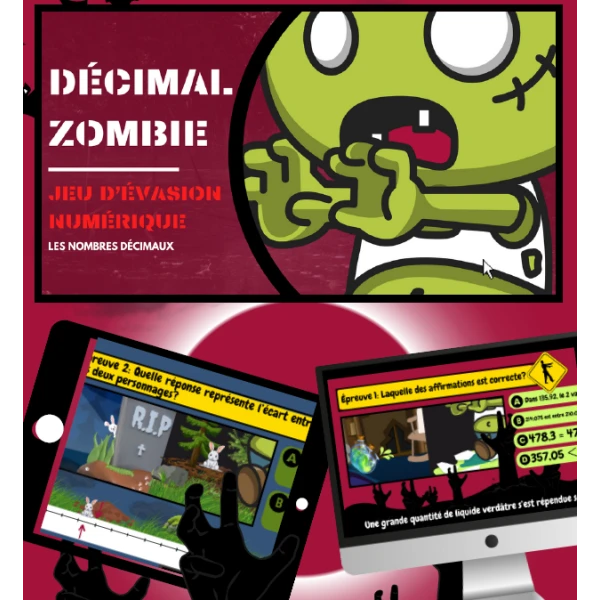 Jeu d'évasion numérique Zombie Décimal
