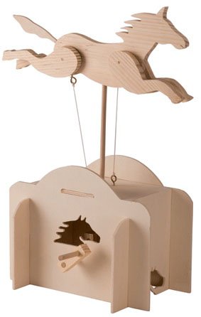 Automate en bois - Le cheval