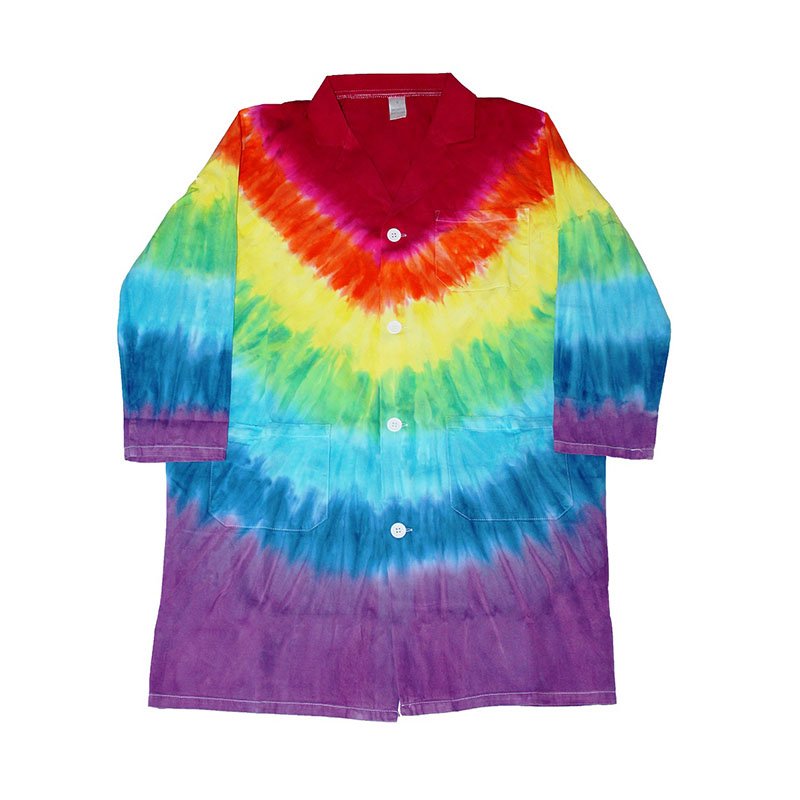 Sarrau tie dye multicolore arc-en-ciel