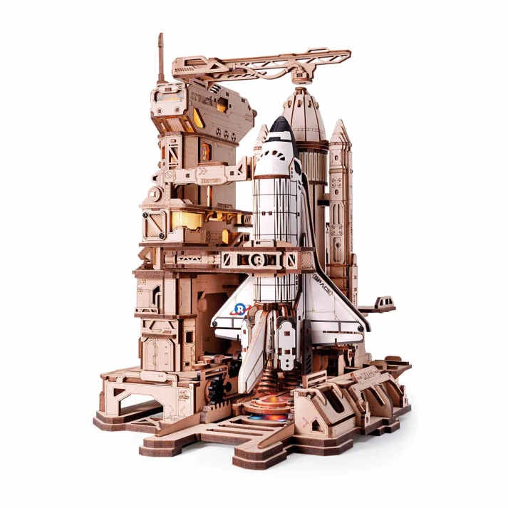 Navette spatiale casse-tête 3d en bois à construire