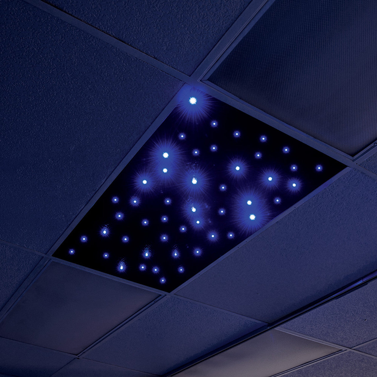 Dalle de plafond en fibre optique