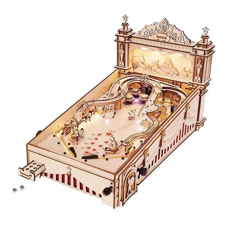 Machine à boules d'arcade en bois à construire
