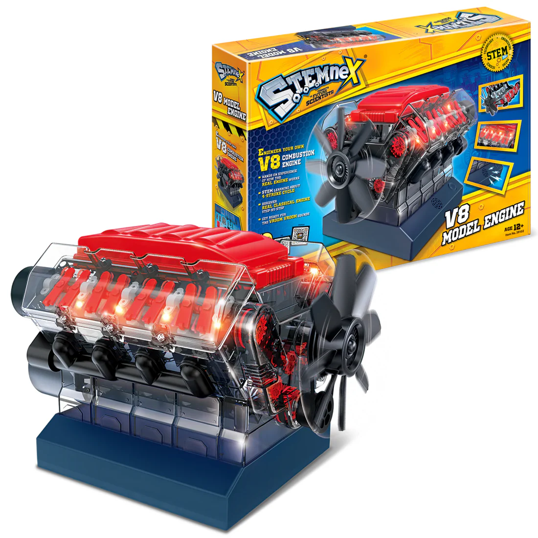 Modèle de moteur V8 à monter