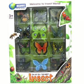 Collection de figurines papillon