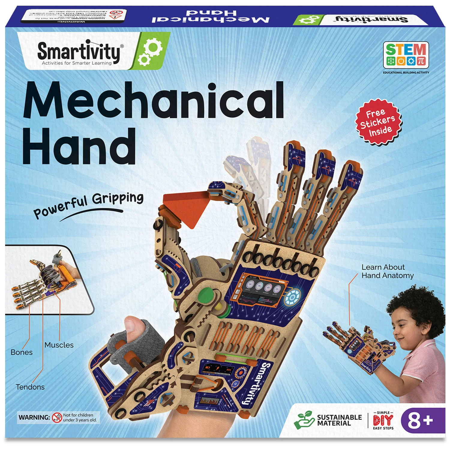 Main mécanique en bois à construire