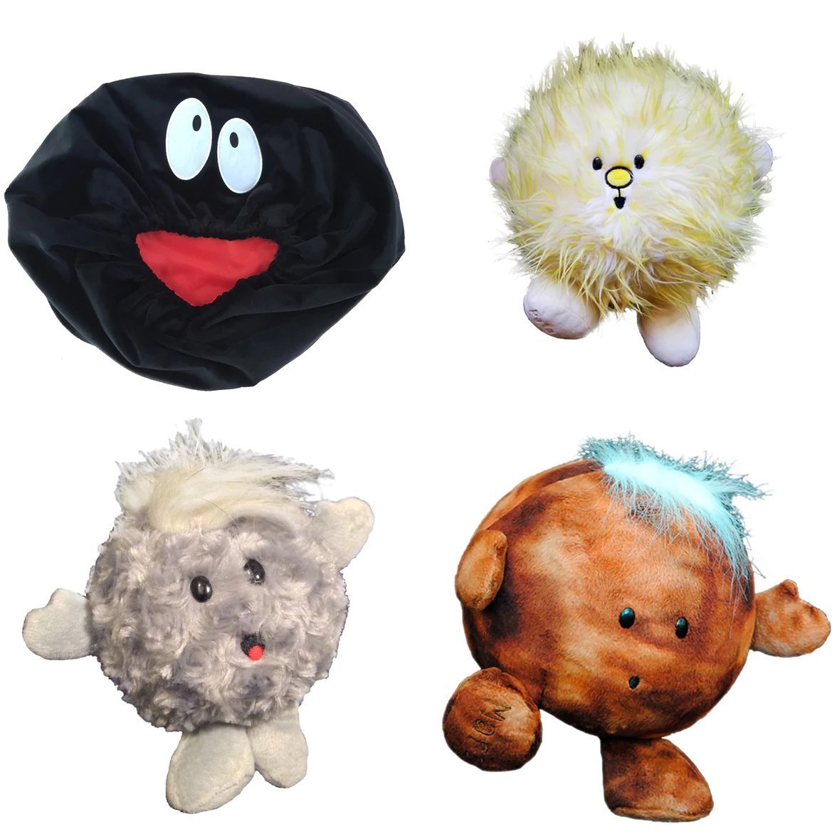 Copains célestes en peluche - Mars, trou noir, comète, étoile polaire