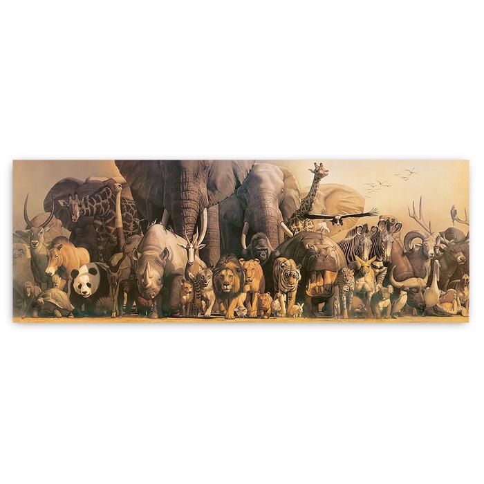 Affiche deluxe panorama animaux sauvages