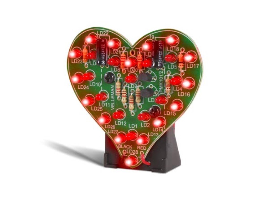 Démonstration d'amour à souder - coeur clignotant