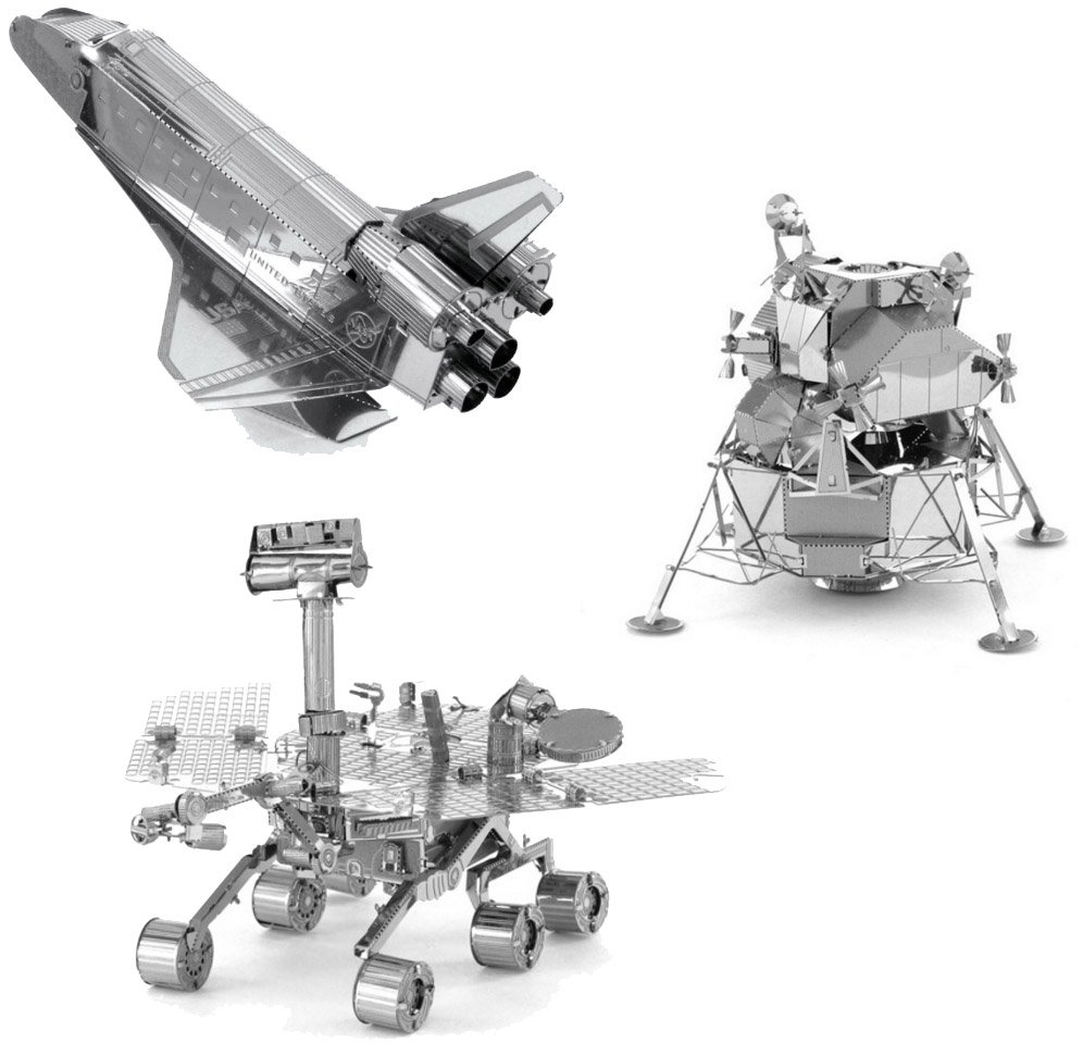 Exploration spatiale - modèles métalliques 3d à construire