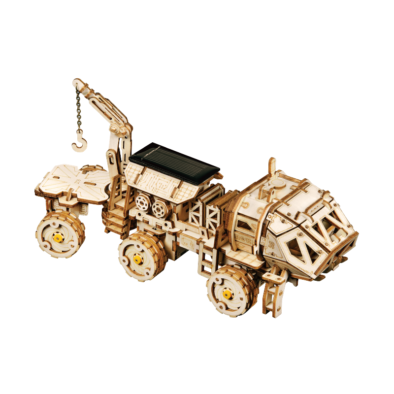 Véhicule tout-terrain d'exploration martienne à l'énergie solaire - Ensemble de bois à construire