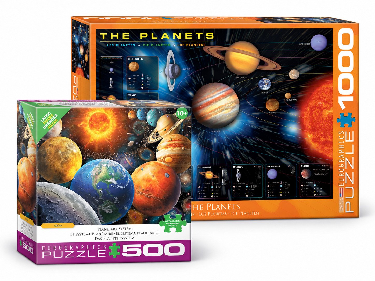 Casse-tête Planètes du système solaire - 500 ou 1000pcs