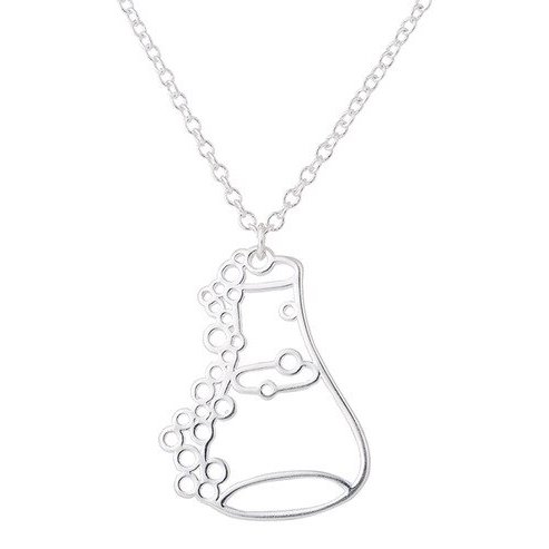 Collier Pendentif Fiole d'Erlenmeyer