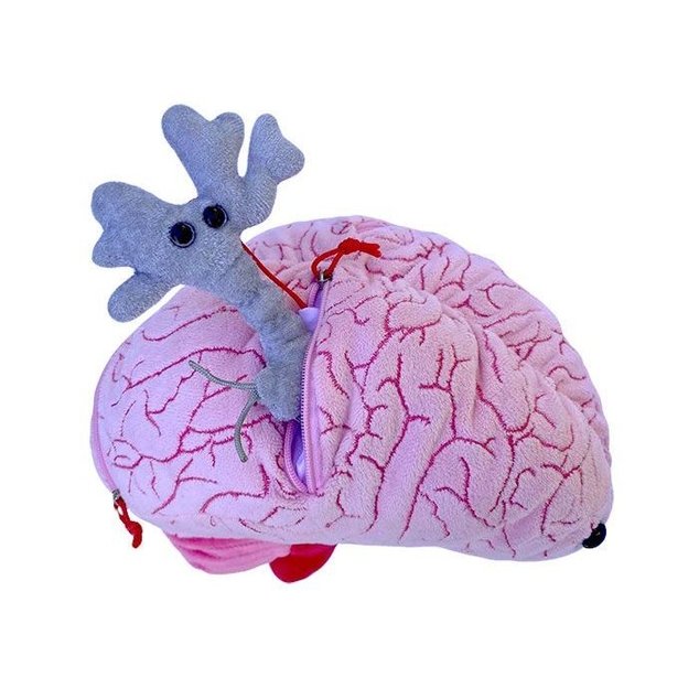 Microbe géant gigantesque: le cerveau, cellules et neurotransmetteurs