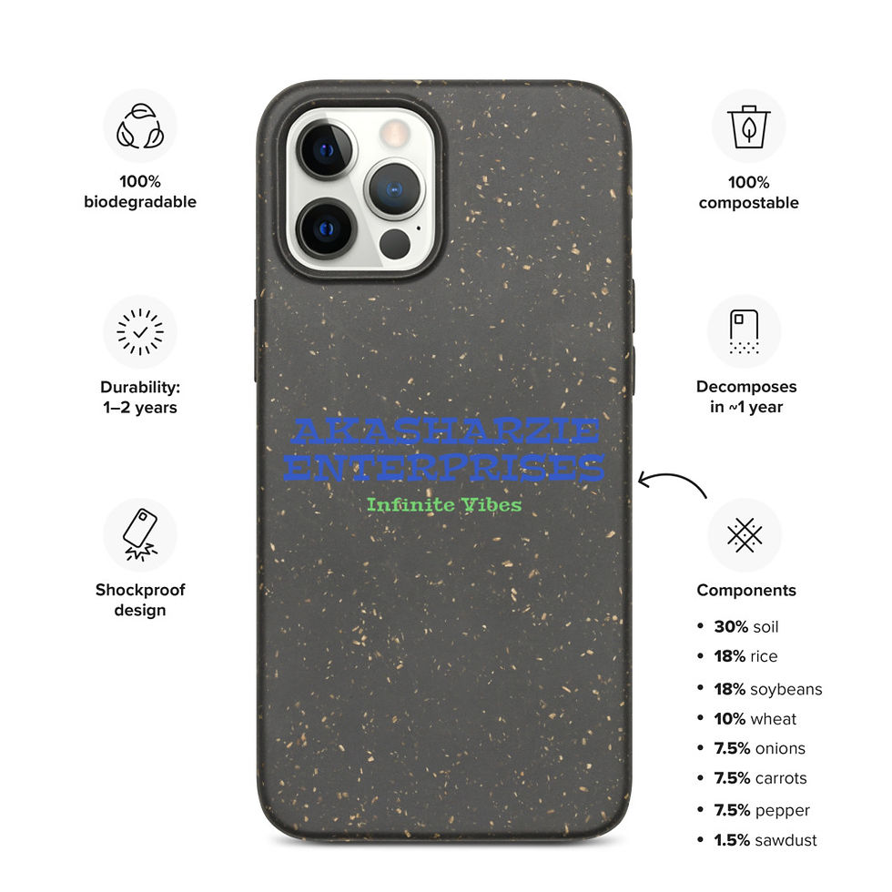 Thumbnail: AKASharzie Vibes Biodegradable iphone case
