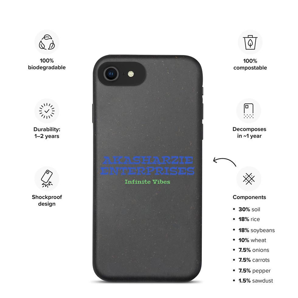 Thumbnail: AKASharzie Vibes Biodegradable iphone case