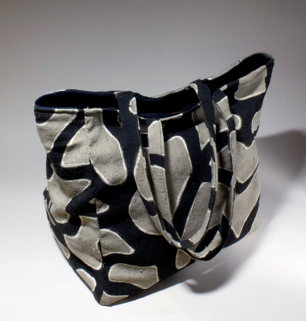 Sac cabas bogolan motif haricots