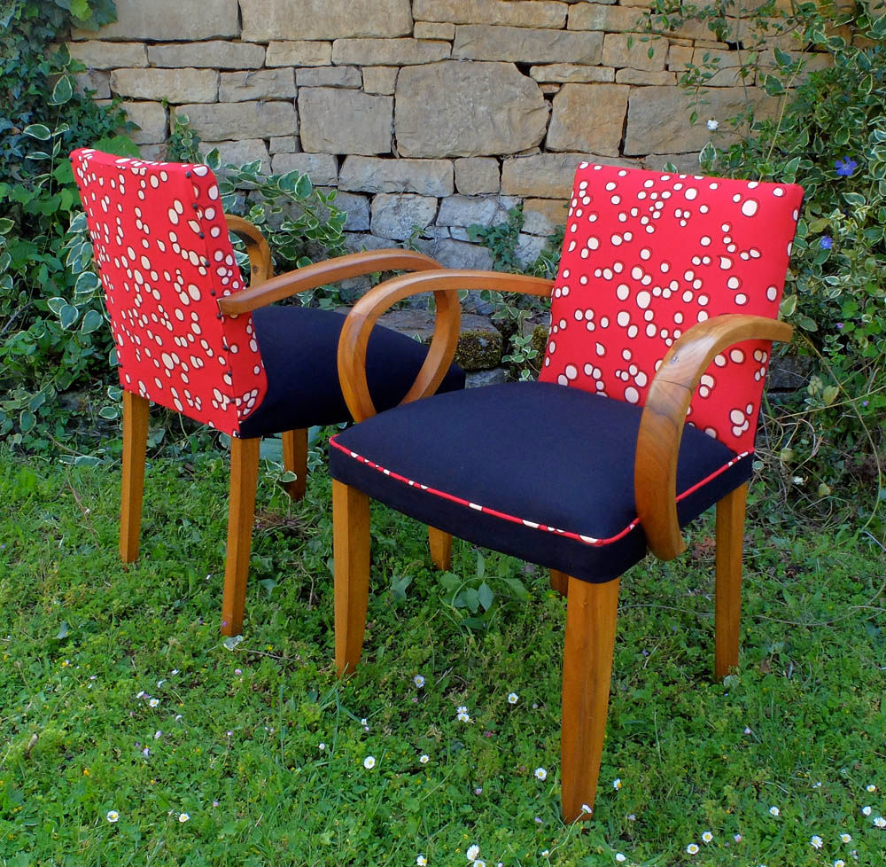 Paire de fauteuils bridge