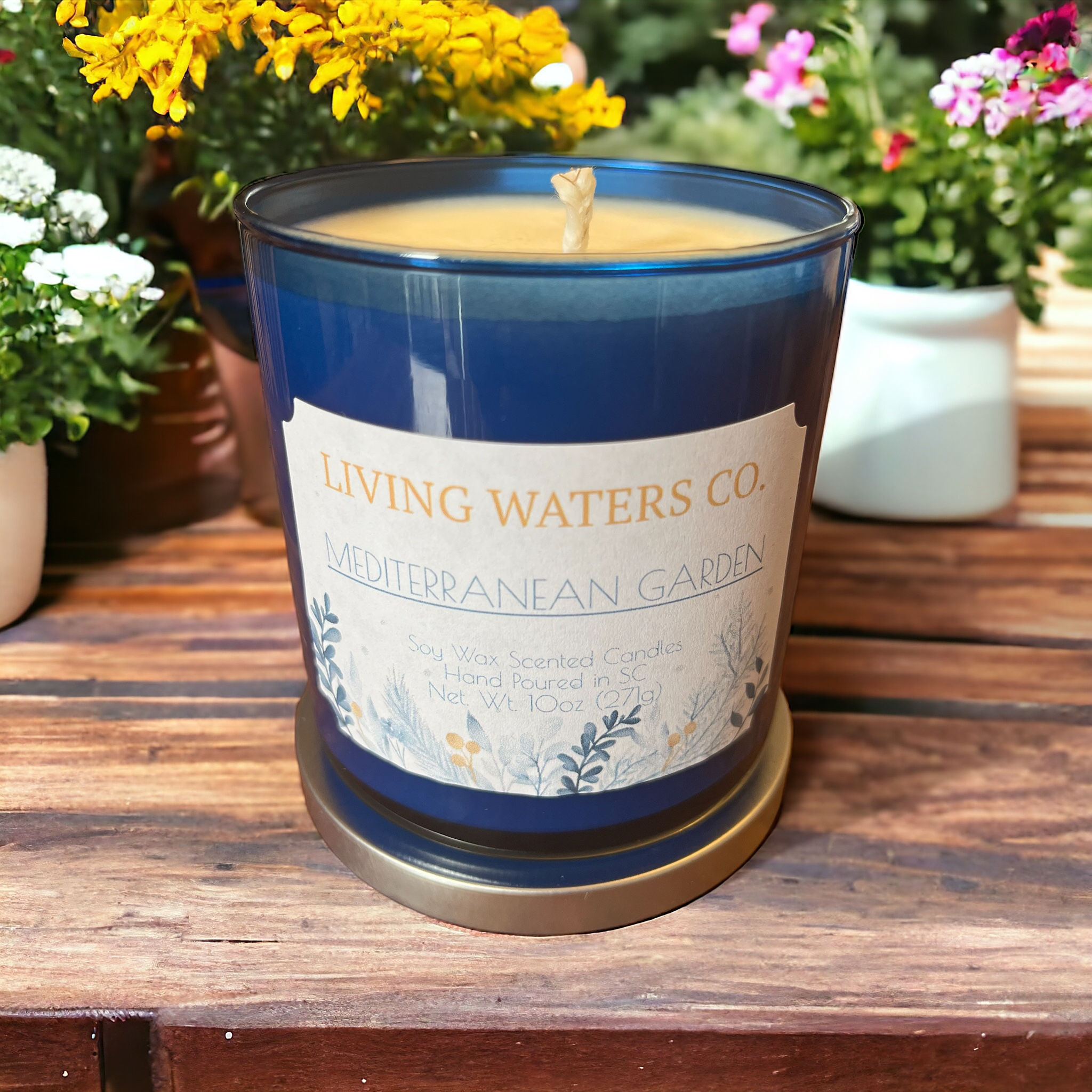 MEDITERRANEAN GARDEN 10OZ CANDLE