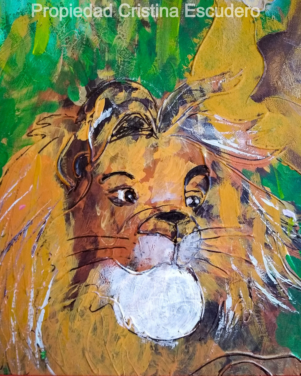 2 leones viejos 2 viejos leones 2- Primer plano