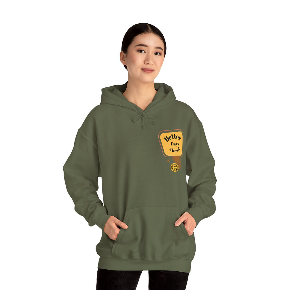 Military Green Women's 'Rise & Shine' Hoodie Front View