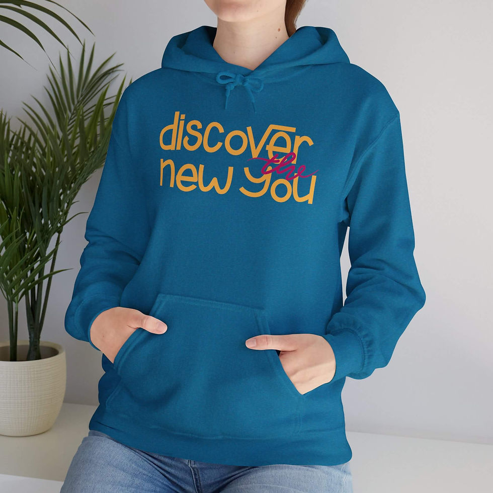 Antique Sapphire Women's 'Identity Unveiled' Hooded Sweatshirt Front View
