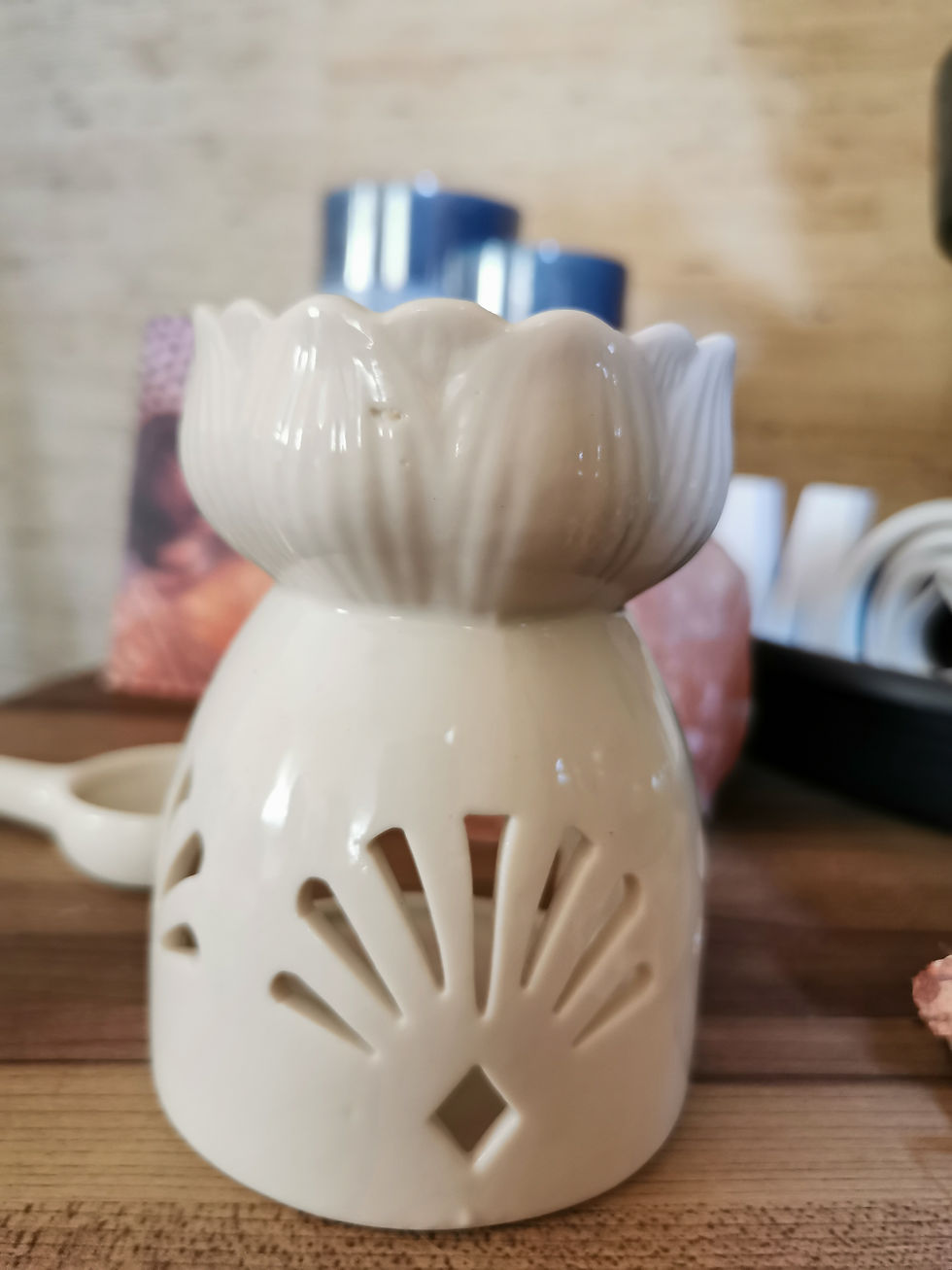 Brûle parfums "Eventail" - Coupelle Lotus (grand modèle)