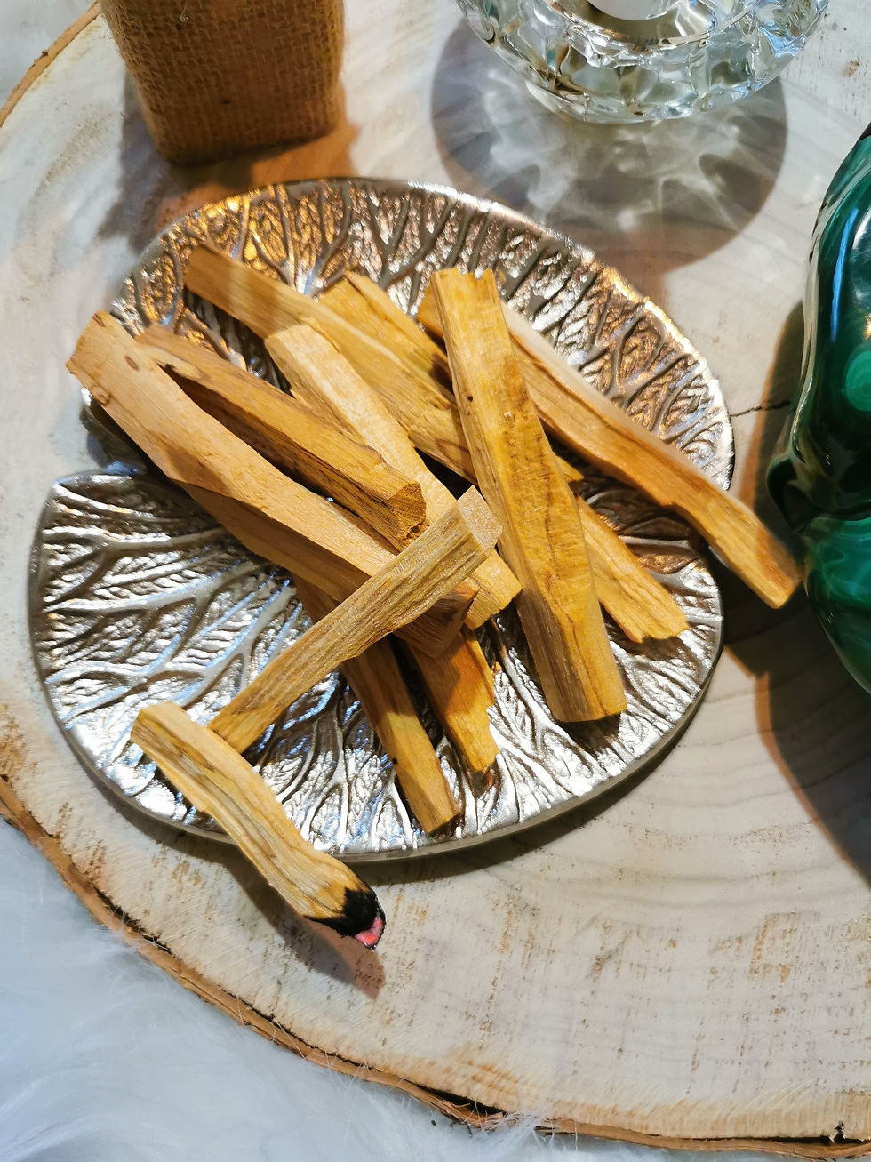 Miniature : Fagot de Palo Santo et Plume de fumigation