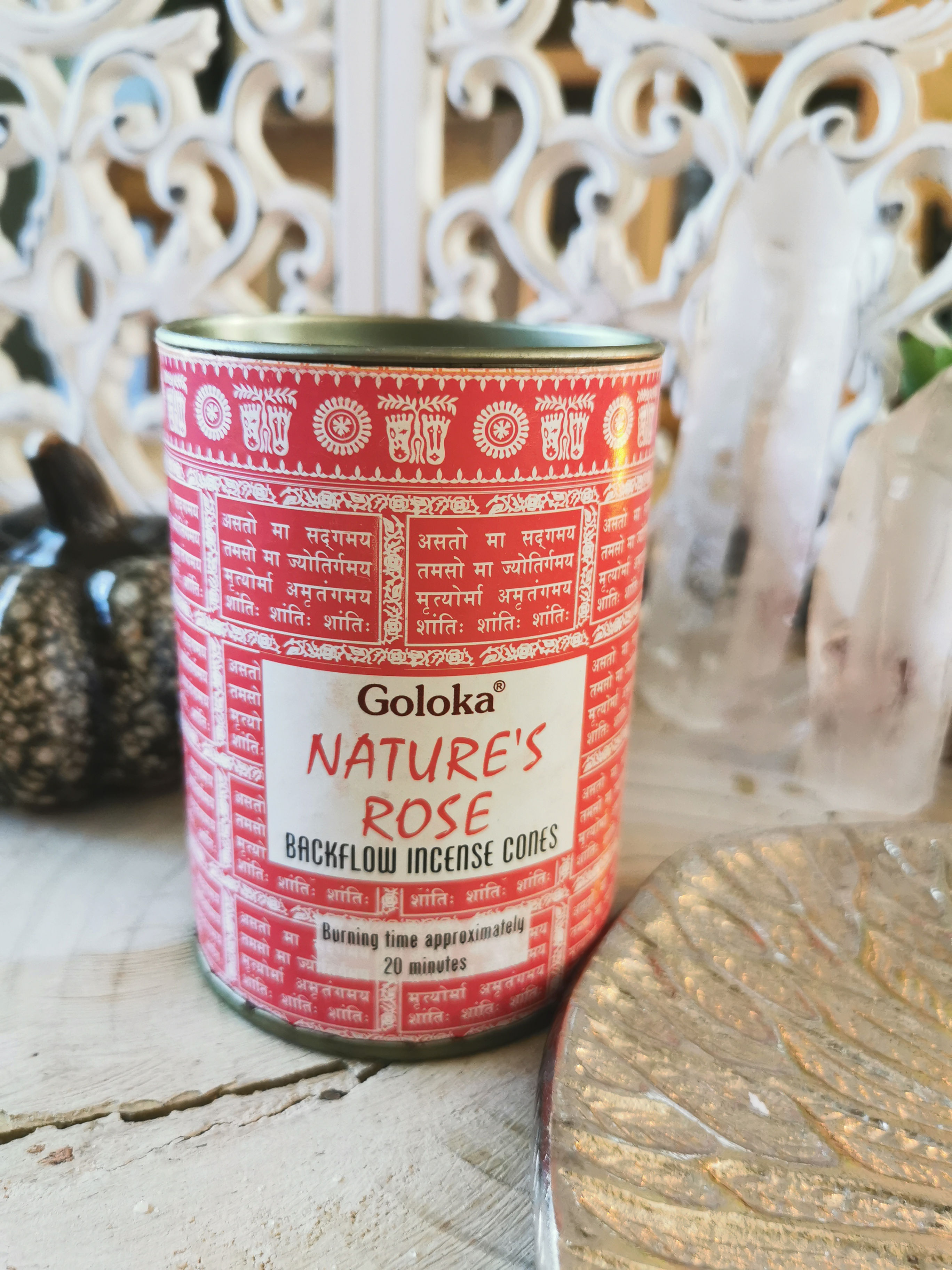 Cônes d'encens "Nature's rose - Goloka