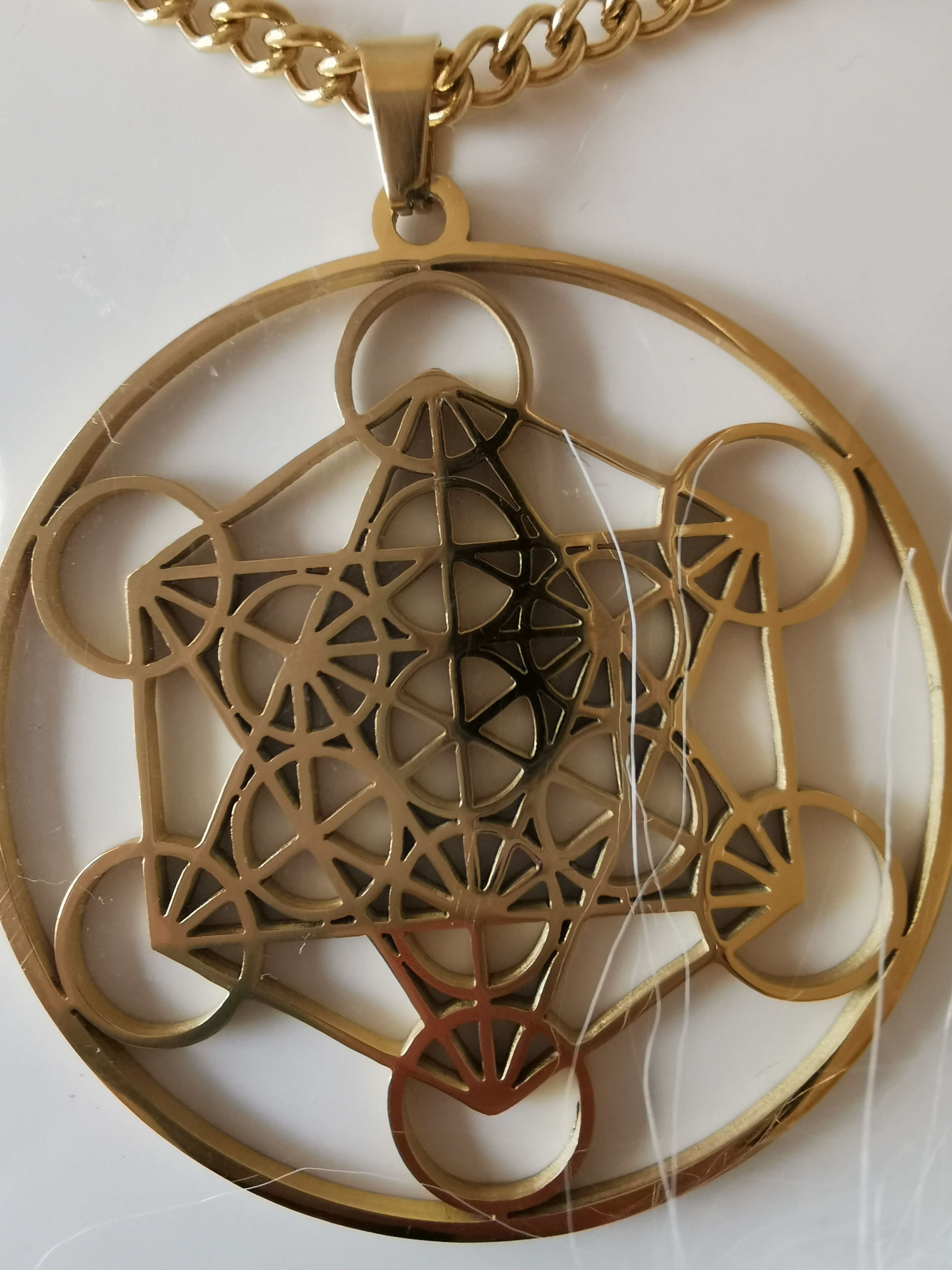 Collier "Cube de Metatron"