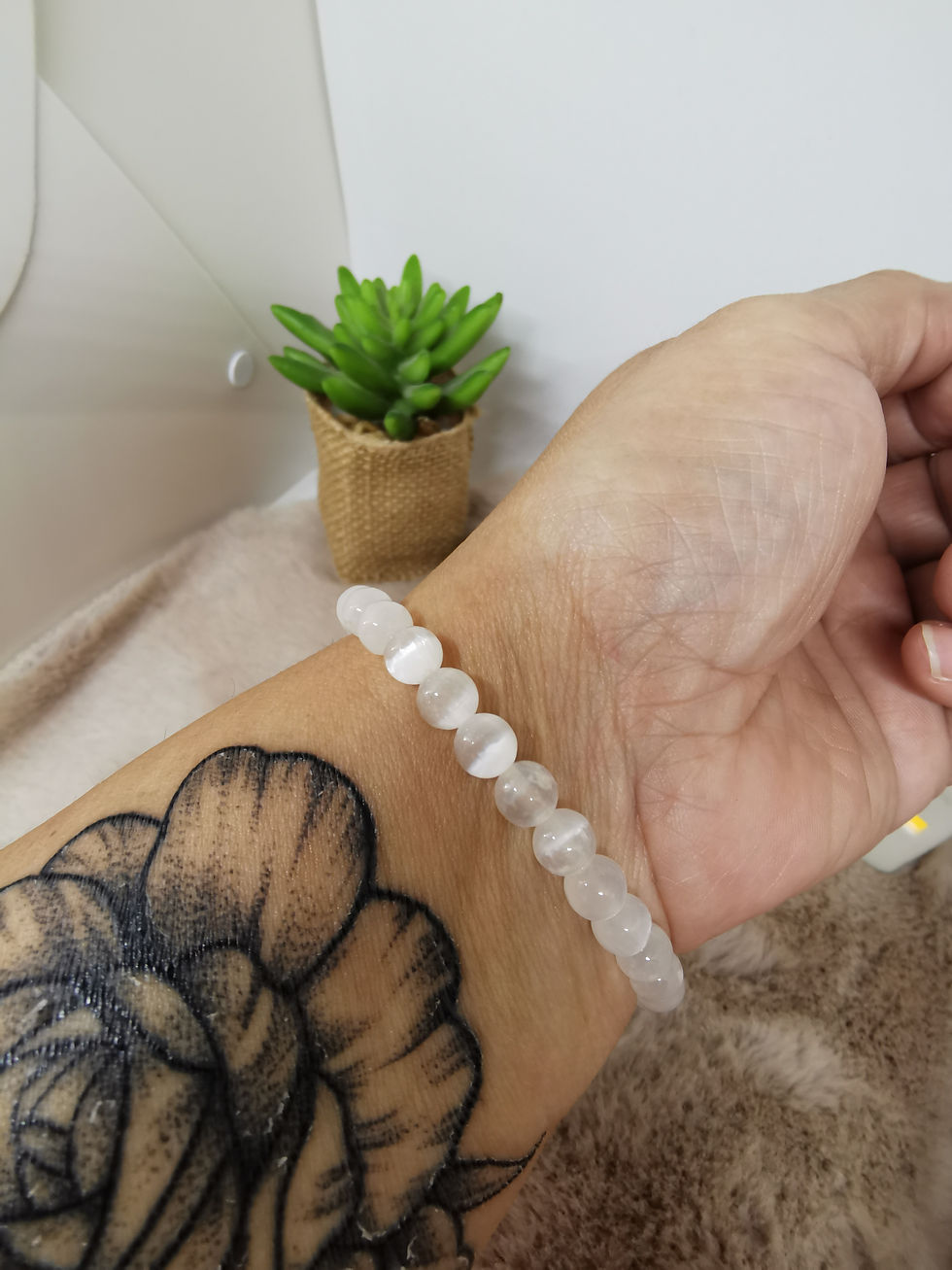 Miniature : Bracelet « Sélénite » 