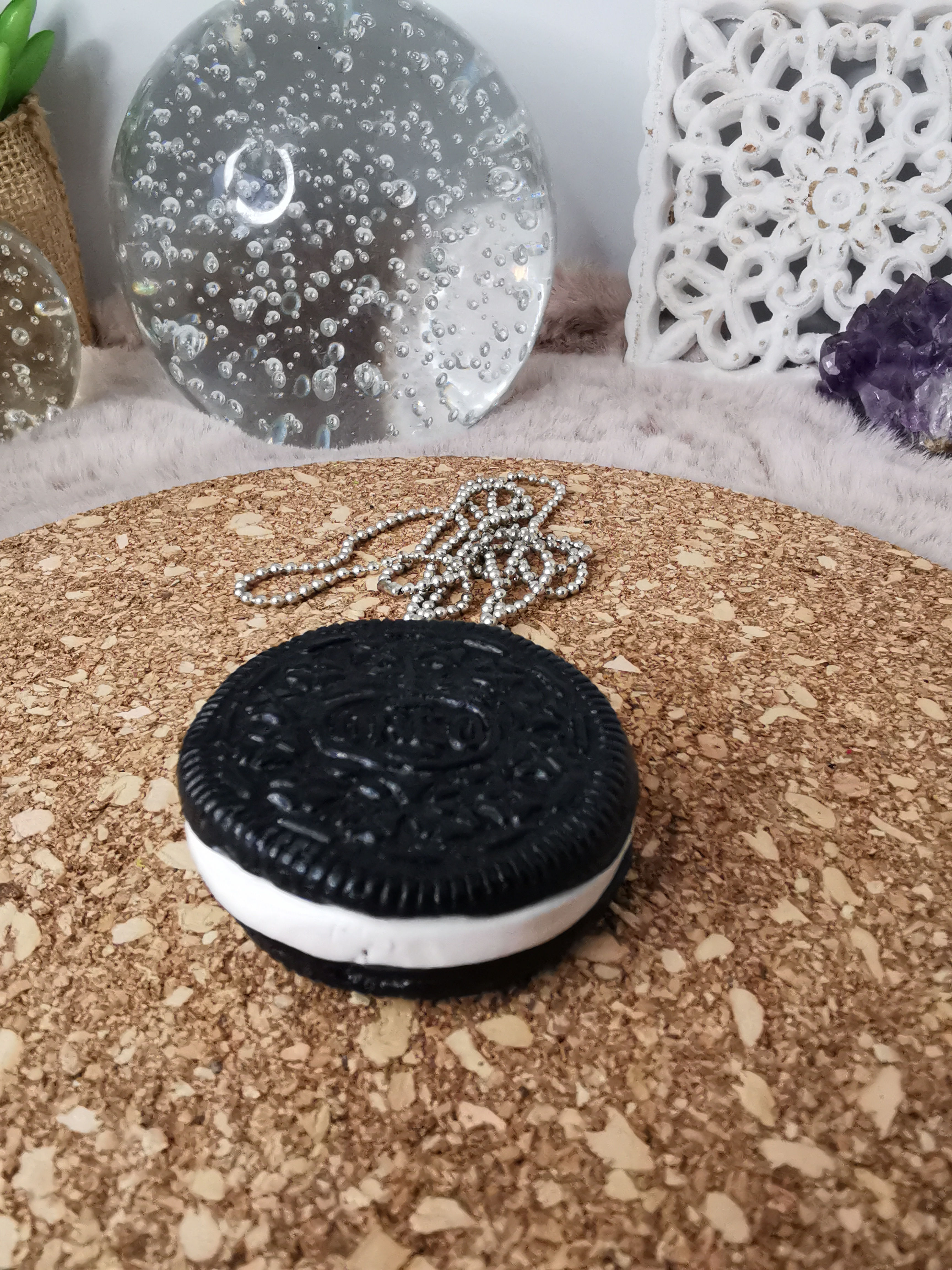 Collier gourmand "Oreo"