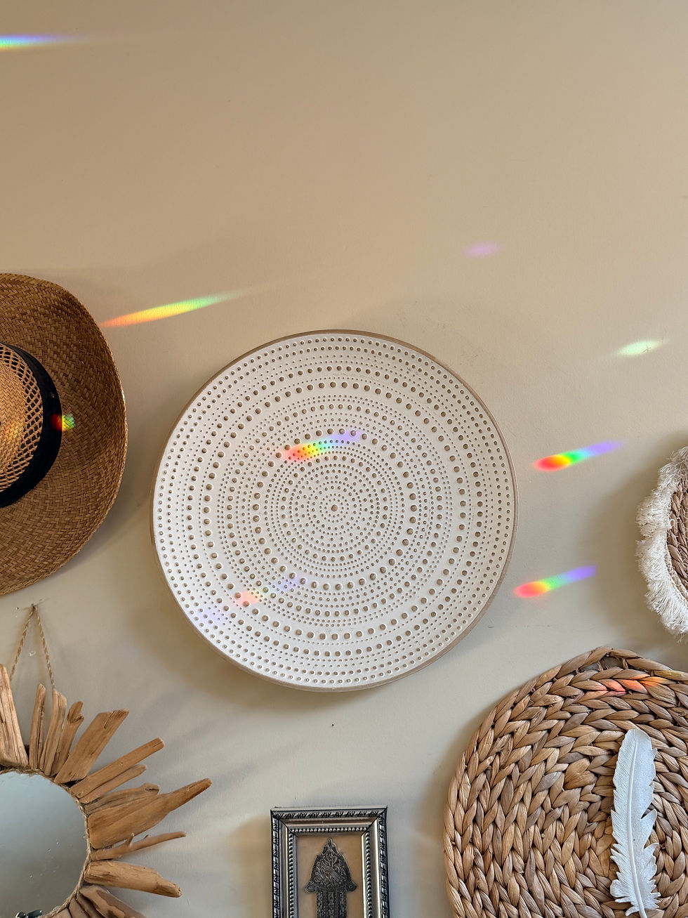 Miniature : Suncatcher - Attrape Soleil "7 chakras et Fleur de cristal"