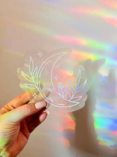 Miniature : Sun Catcher (Sticker) - Attrape soleil " Luna Mushroom"