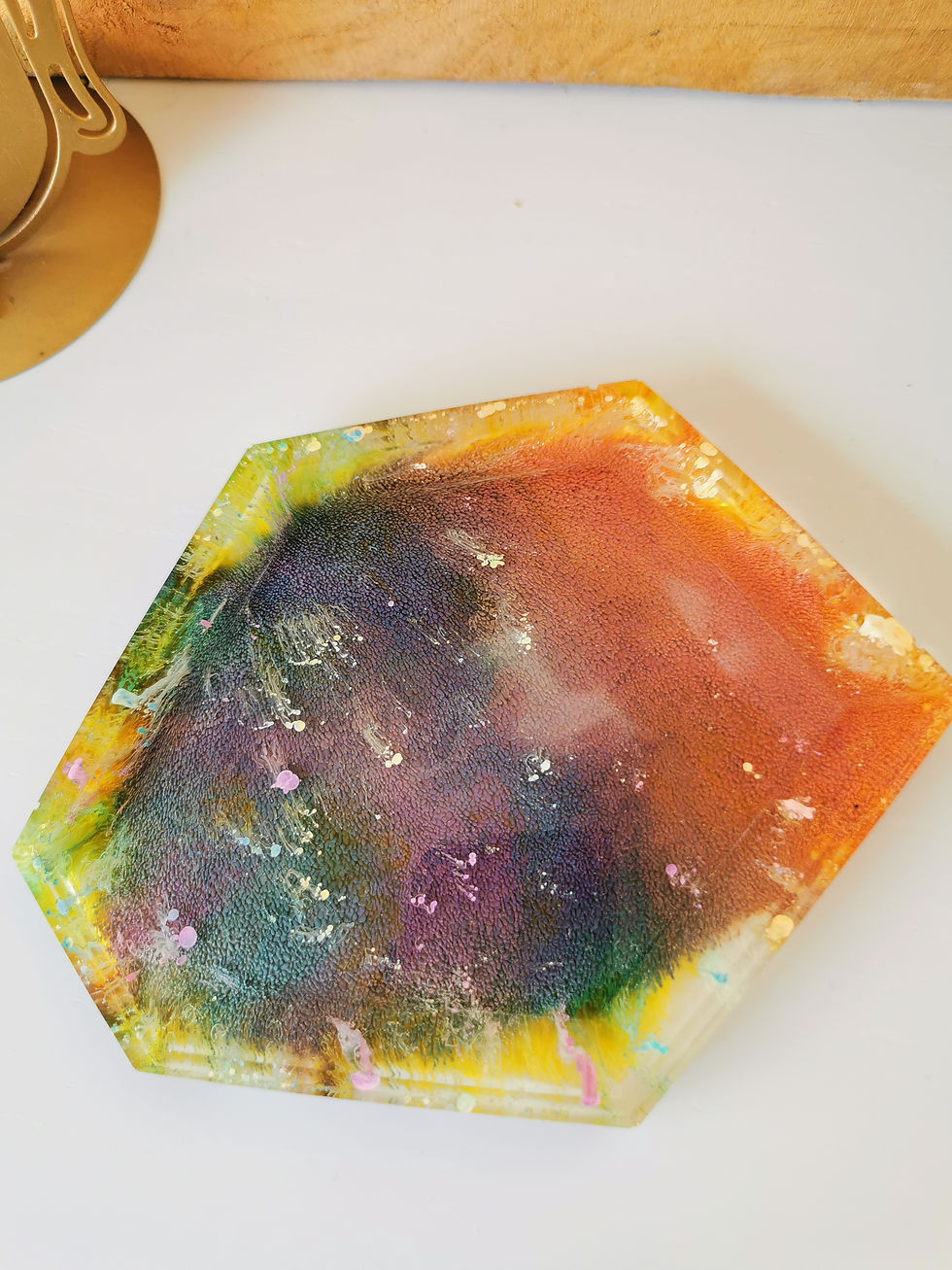 Miniature : Plateau, Vide poche géométrique "Arc en ciel"